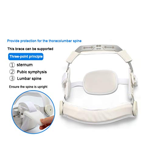NYPB Órtesis de Columna Lumbar, Ajustable Órtesis Torácica por compresión Lumbar de Columna Vertebral, Apoyo de Espalda Baja Las Fracturas de Compresión y la Osteoporosis,Gris,L