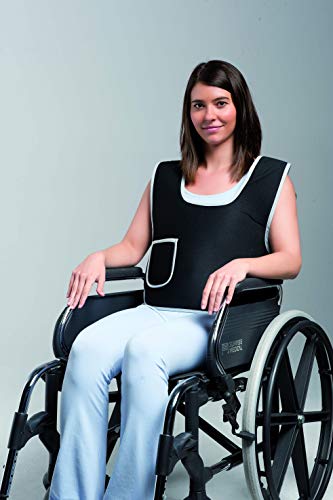 Obbocare - Chaleco De Sujeción Abdominal Para Silla De Ruedas. Chaleco Con Cierre De Hebillas Con Alta Estabilidad Del Tronco Y Gran Ajuste. Transpirable. Talla M