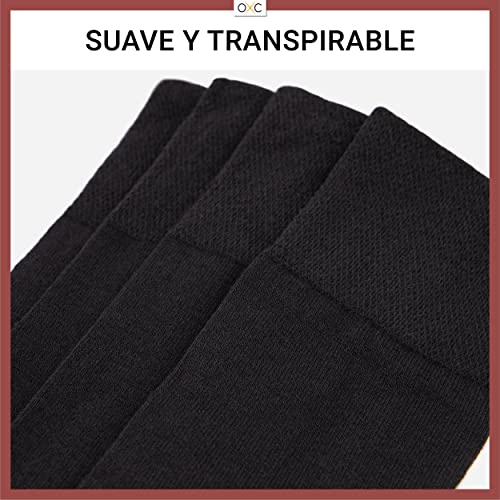 Occulto CALCETINES DIABETICOS sin COSTURAS (10-20 PARES), CALCETINES sin COSTURA sin GOMA para HOMBRE y MUJER 10 Pares | Negro, 39-42