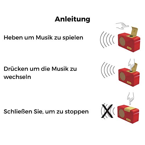 OER Reproductor de música (radio de demencia), caja de música para pacientes con demencia, radio para personas mayores con facilidad de uso, regalo para personas con demencia, ayuda de demencia