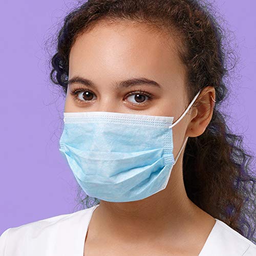 OptiPro Mascarillas Quirúrgicas, Caja de Mascarillas 50 uds, Certificación CE, Tipo IIR, Mascarillas Homologadas con 3 Capas Protectoras, Alta Capacidad de Filtrado, Mascarillas Desechables