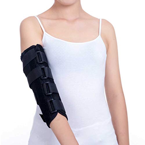 Ortesis Codo, Tela Compuesta Soporte Recto De ArticulacióN De Codo Miembro Superior/Fractura De Brazo Fija Adecuado para RehabilitacióN Postoperatoria De Codo,L