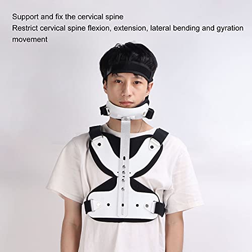 Ortesis De Fijación De Tórax para El Cuello, Abrazadera Torácica Cervical Estructura Razonable para Rehabilitación De Fracturas para Hospitales Domiciliarios