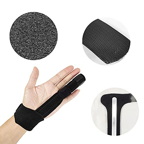Órtesis Dedo Pulgar Férula para Pulgar para Artritis por Férula Ajustable para Dedos Aleación Aluminio Reposamanos Recuperar índice Soporte para el Dedo Medio Dedos Rectos Bloqueados con Pieza Rígida