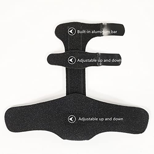 Órtesis Dedo Pulgar Férula para Pulgar para Artritis por Férula Ajustable para Dedos Aleación Aluminio Reposamanos Recuperar índice Soporte para el Dedo Medio Dedos Rectos Bloqueados con Pieza Rígida