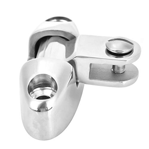 Oumefar Bisagra de Cubierta Acabado de Pulido de Espejo Panel de bisagra Engrosado Dureza Fuerte Accesorios ardware Fijación de Tornillo M5 para Barco Marino