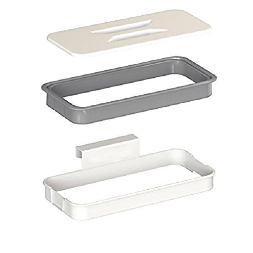 Over The Cabinet Door Garbage Holder Wastebaskets Trash Rack Cupboard Storage Hanger Waste Bins Basket Hanging Trash Can Rubbish Rack Portable Hanging Organiser Trash Bag Holder with Lid