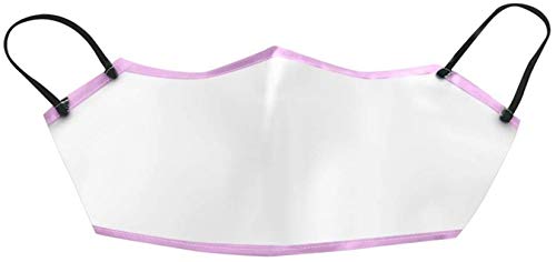 PANGHU 5 Piezas Ventana Transparente protección de expresión Visible para Personas sordas y con Problemas de audición Tela Lavable anticontaminación Antipolvo Bandana para Actividades al Aire