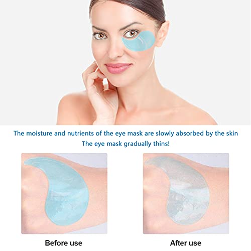 Parches Ojos de Colágeno,60PCS Mascarilla Para Ojos Altamente Hidratante de Acido Hialurónico, Elimina Parches Ojos Bolsas y Ojeras, Diluye las Líneas Finas y Parches Hidrogel Ojos Antienvejecimiento