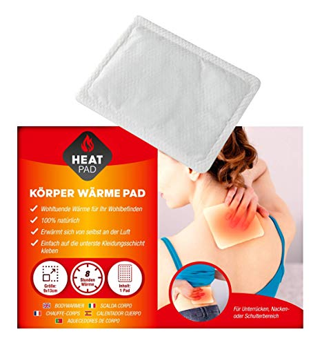 Parches térmicos para espalda y cuerpo, autoadhesivos, 10/24 unidades, 100% natural (10)