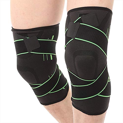 PengGengA Rodillera De Compresión Rodillera De Soporte Para Correr, Deportes, Baloncesto, Desgarro De Meniscos, Artritis, Alivio Para El Dolor En Las Articula Verde S