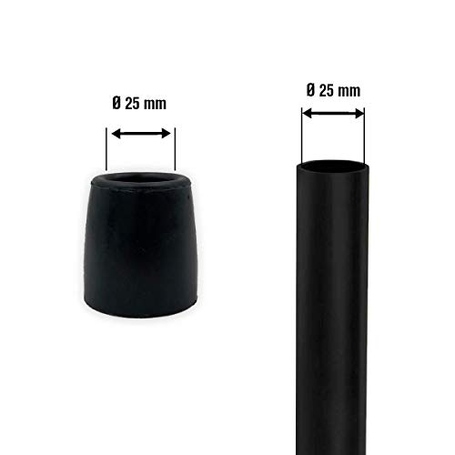 PEPE - CONTERAS 25 mm (x4 uds), Tacos para andadores, Andadores a Presión, Fabricados en PVC, Conteras para Andadores, Contera Andador