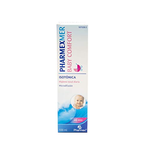 Pharmexmer Baby Comfort - Espray Nasal Isotónica - Agua De Mar Para Higiene Nasal Diaria - Para Niños Y Bebés A Partir De 6 Meses - 100 ml