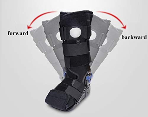 PHASFBJ Botas Ortopedicas, Air Fracture Walker Férula Nocturna para Fascitis Plantar Ligera y Suave Soporte Ferulas Plantillas Ortesis Soporte y Protección para Tobillo y Pie Rotos,L