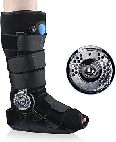 PHASFBJ Botas Ortopedicas, Air Fracture Walker Férula Nocturna para Fascitis Plantar Ligera y Suave Soporte Ferulas Plantillas Ortesis Soporte y Protección para Tobillo y Pie Rotos,L