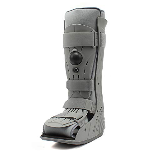 PHASFBJ Pie Tobillera Soporte, Air Shield Walker para Tobillo Ortesis Fractura de Botas Rodillera Ajustable Conjunto de Apoyo Elástico Abrigo del Tobillo Post Ligamento y Cirugía de Tendón,M