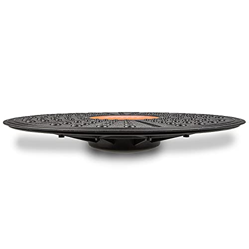 Phoenix Fitness RY1012 Tabla De Equilibrio corporal - Tabla Oscilante Antideslizante - Fuerza Central, Rehabilitación, Estabilidad, 36 cm Negro