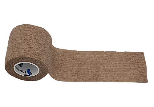PintoMed Venda Cohesiva 3 x AZUL + 3 X COLOR DE PIEL - 6 rollos - 5 cm x 4,5m. Cinta autoadhesiva elastica y flexible. Esparadrapo deportivo. Vet Wrap. Primeros auxilios y lesiones de los deportes.