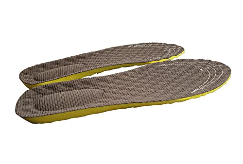 Plantillas de zapatos de uso diario de espuma viscoelástica, ergonómicas, amortiguadoras, ortopédicas, antigolpes, para hombre y mujer (36-40), color marrón