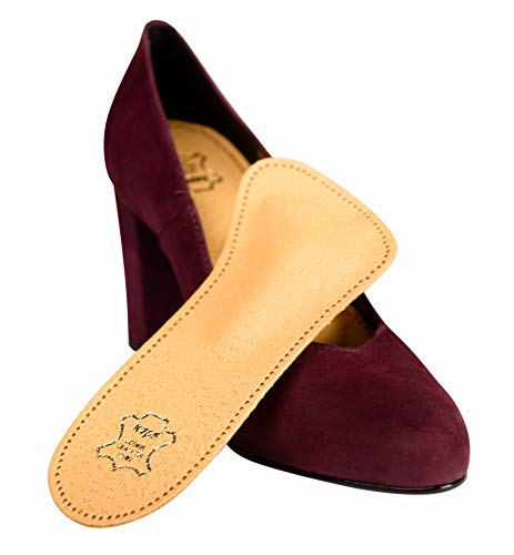 Plantillas Zapatos Ortopédicas de Cuero de 3/4 para Mujeres, Reducen las Molestias y Previenen el Dolor en el Antepié Con Soporte Para el Arco Metatarsiano (37 EUR)