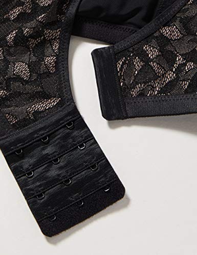 Playtex Ideal Beauty Lace, Sujetador de Encaje Sin Aros para Mujer, Negro (Black Grey), 105B (Talla del Fabricante: 40B)