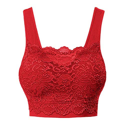 POachers Sujetadores Deportivos Mujer Push Up Sujetador de Tubo de Encaje Ropa Interior sin Anillo de Acero Sujetador de Espalda Beauty en Forma de U Sujetador de Dormir