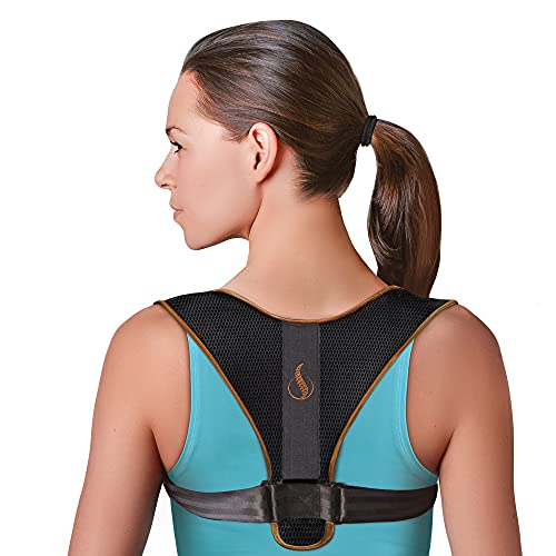 Posture Doctor, Corrector de Postura Unisex, Corrector de Espalda, Para Adultos y Niños, Transpirable, Soporte Ajustable Espalda Alivia el Dolor y la Tension en Clavícula y Espalda Talla Única.