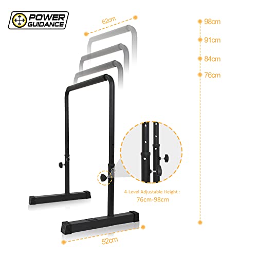 POWER GUIDANCE Barras Paralelas para Entrenamiento Ajustable para Calistenia, Gimnasia, Fitness