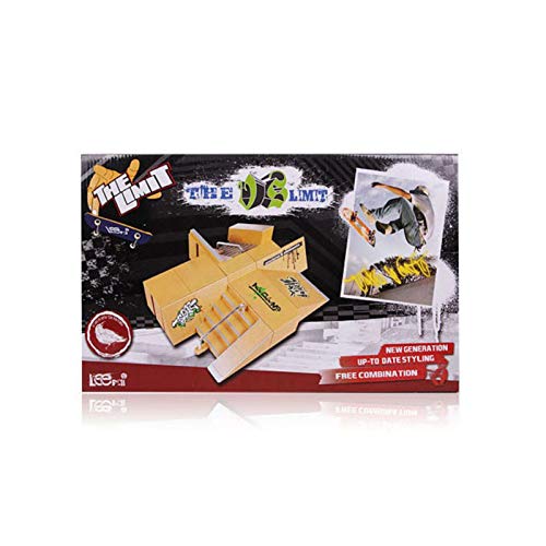 precauti Mini Finger Toys Kit de Skate Park Mini Juego de rieles de diapasón con diapasones y Parte de rampa Kit de Inicio de Juguete de monopatín