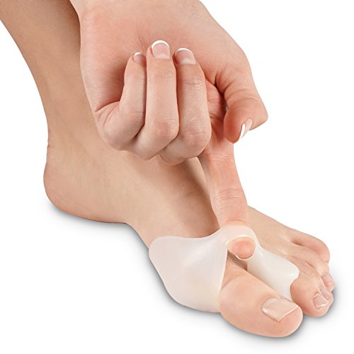 Protector de juanetes de silicona Soles — Almohadilla para juanetes y separador de los dedos del pie — Cómodo separador de los dedos del pie de gel suave,Talla única,Endereza el dedo gordo del pie