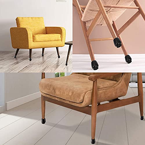 Protector Patas Sillas Ronda Almohadilla Silicona para Muebles 32 Piezas Tapas para Patas de Silla Protectores De Piso Prevenir Arañazos 12-16 mm Negro