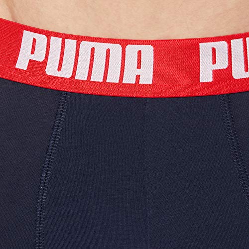 PUMA Basic Men's Boxers (5 Pack) Boxer Briefs, Azul, Rojo y Negro, L (Pack de 5) para Hombre