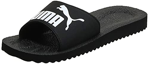 PUMA Purecat, Sandalias, para Unisex adulto, Negro (black-white), 46 EU