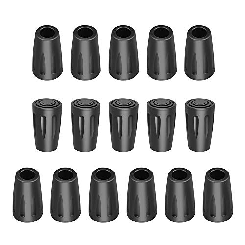 Puntas de Goma para Bastones 16 Piezas Tapones Repuestos Universales para Bastones de Trekking Caminar