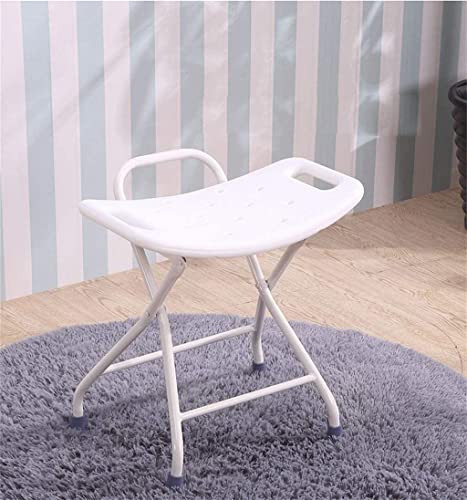 QIAOLI Silla de Banco de baño Auxiliar portátil con agarradera de Mano y Asiento Antideslizante para Silla de Ducha para Personas Mayores discapacitadas discapacitadas