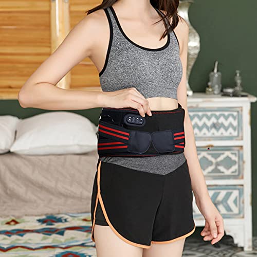 QNMM Climatizada Eléctrica Cinturón de Cintura, Ajustable Soporte Caliente Pad con 3 Niveles de Calor para La Zona Lumbar, Abdominal, Estómago Artritis Calambre Alivio del Dolor Esguinces