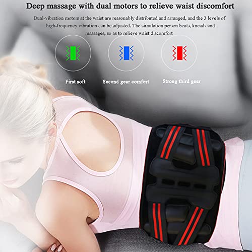 QNMM Climatizada Eléctrica Cinturón de Cintura, Ajustable Soporte Caliente Pad con 3 Niveles de Calor para La Zona Lumbar, Abdominal, Estómago Artritis Calambre Alivio del Dolor Esguinces