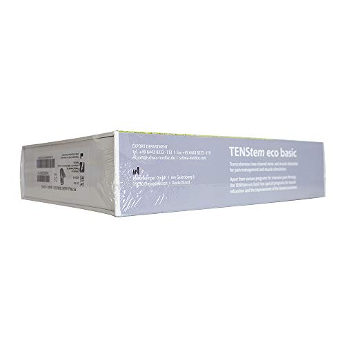 Queraltó Tens Eco Basic Ionto - Electro estimulador Portátil, Azul, 14 x 6.4 x 2.8 cm