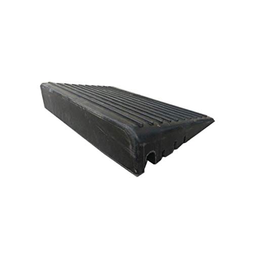 Rampas portátiles para vehículos, Negro, Duradero, para Pendientes, Goma, Antideslizante, Triangular, rampas para sillas de Ruedas, multifunción (tamaño: 50 * 31 * 10 cm)