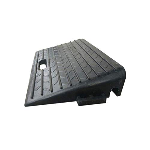 Rampas portátiles para vehículos, Negro, Duradero, para Pendientes, Goma, Antideslizante, Triangular, rampas para sillas de Ruedas, multifunción (tamaño: 50 * 31 * 10 cm)