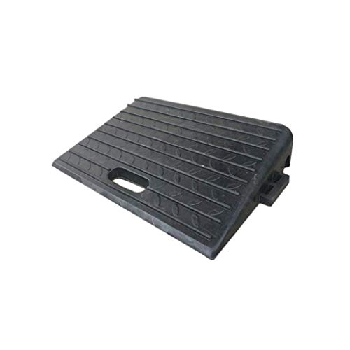 Rampas portátiles para vehículos, Negro, Duradero, para Pendientes, Goma, Antideslizante, Triangular, rampas para sillas de Ruedas, multifunción (tamaño: 50 * 31 * 10 cm)