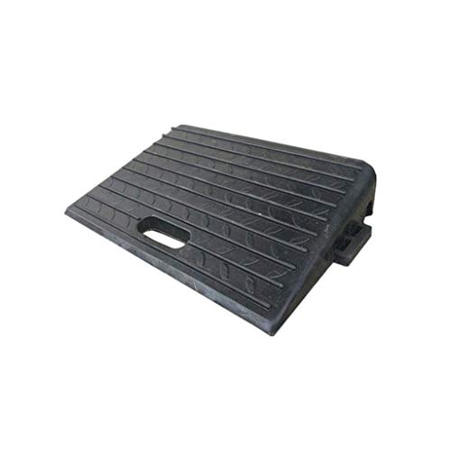 Rampas portátiles para vehículos, Negro, Duradero, para Pendientes, Goma, Antideslizante, Triangular, rampas para sillas de Ruedas, multifunción (tamaño: 50 * 31 * 10 cm)