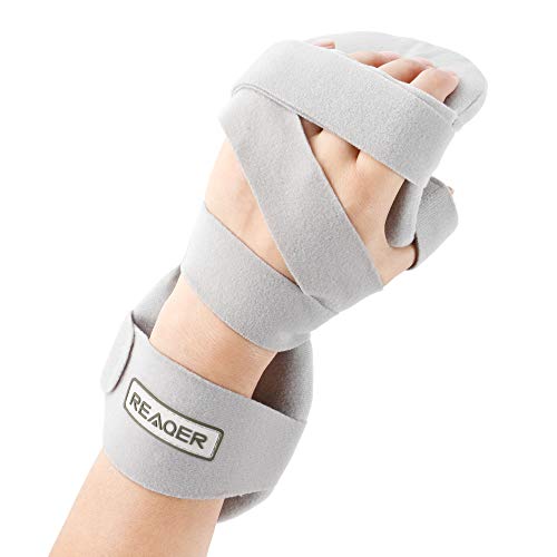 REAQER Férula Muñeca Órtesis Muñequeras con Tablilla Extraíble para Muñeca y Pulgar Estabilizador Ideal para dolor de síndrome de túnel carpiano, fracturas, esguinces y distensiones (izquierda)