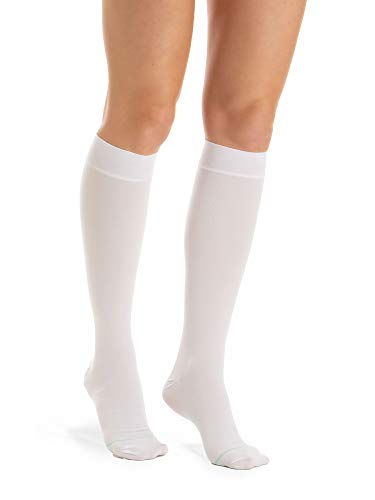 Relaxsan Antitrombosis M2350A (Blanco, XL) medias cortas antiembólicas para reposo K1 punta inspecciónable compresión graduada 18-23 mmHg