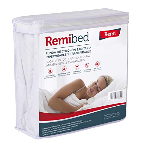 Remibed Funda de Colchón Anti Chinches 135x190/200 (Todas Las Medidas)