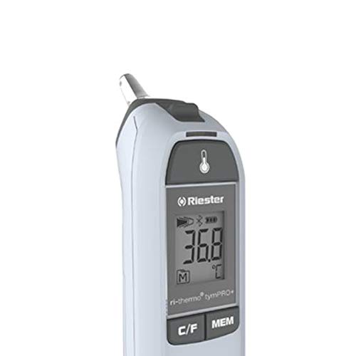 Riester RI-THERMO® tymPRO - Termómetro de oído (150 x 42 x 56 mm, 1 unidad), color blanco