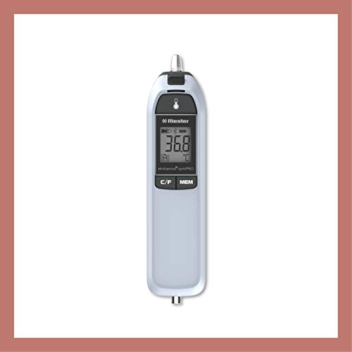 Riester RI-THERMO® tymPRO - Termómetro de oído (150 x 42 x 56 mm, 1 unidad), color blanco