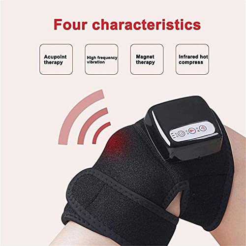 Rodillera de calor para masajes, rodillera eléctrica con calor y vibración Terapia de masaje Calentador de rodillas para músculos de las articulaciones Artritis Lesiones deportivas Alivio del dolor