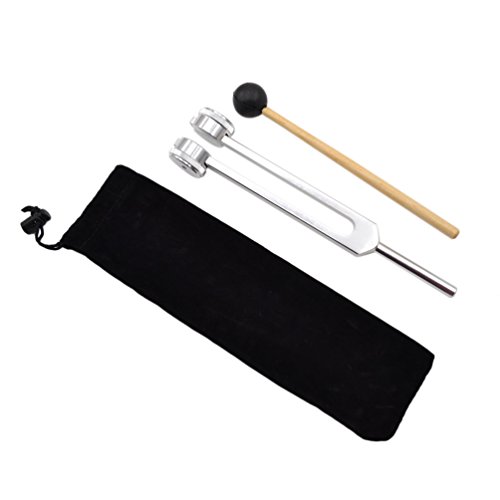ROSENICE Diapasón 512 Martillo de silicona y bolsa de transporte para la prueba de audio sensorial del nervio (como se muestra)