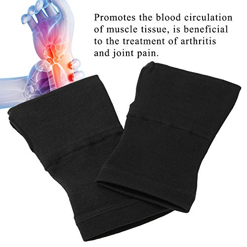 Rosvola Muñequera Ajustable para túnel carpiano, Muñequera cómoda y Ajustable para Artritis y tendinitis, Muñequera con Alivio de Dolor(Negro/m)